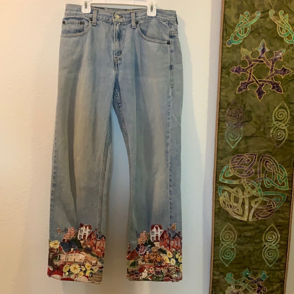 Levi’s 577 low rise jeans, embellished